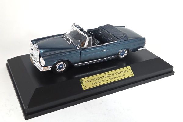NOS! Faller 4310 Mercedes-Benz 280 SE Cabriolet (W111) blau metallic 1:43