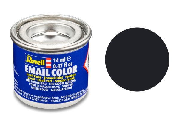 Revell 32108 schwarz matt Email Farbe Kunstharzbasis 14 ml Dose