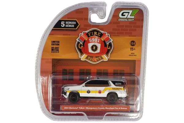Greenlight 67070-D Chevrolet Tahoe Bethesda Maryland Bethesda-Chevy Chase Rescue Squad weiss 2024 -