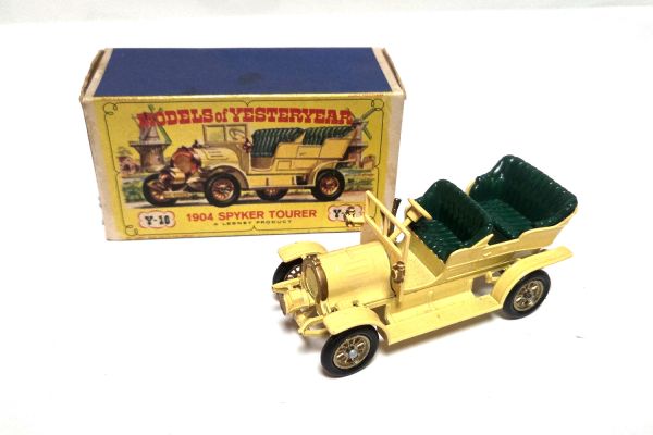 gebraucht! Matchbox Y-16 Spyker gelb 1904 Maßstab ca. 1:45 - ganz leicht bespielt mit BOX