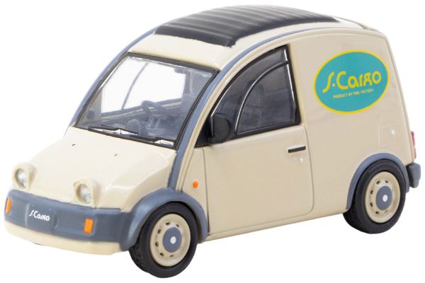 Tarmac Nissan S-Cargo Presentation beige + Tarmac Cards 1:64