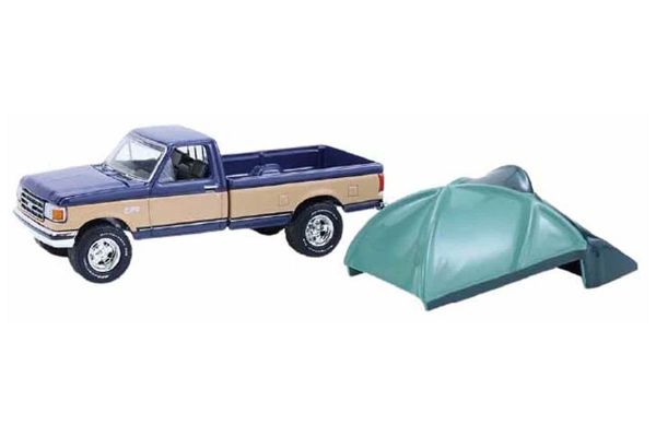 Greenlight 38080-D Ford F-150 XLT Lariat dunkelblau/hellbraun 1987 - The Great Outdoors 4 1:64
