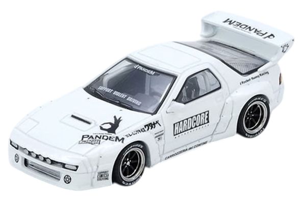 INNO64 Mazda RX7 (FC3S) Pandem Aero Widebody Kit weiss 1:64