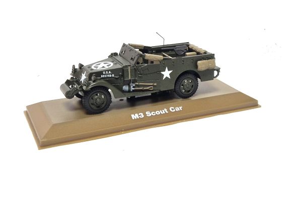 NOS! Atlas 6690020 M3 Scout Car USA Militär LKW dunkelgrün 1:43