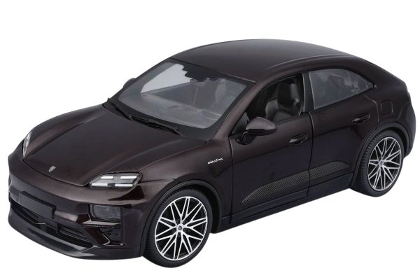Bburago Porsche Macan Turbo Electric 2024 bordeaux metallic 1:24