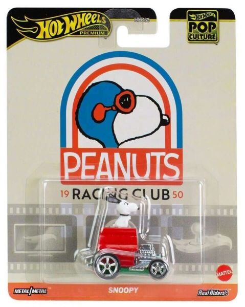 Hot Wheels HXD63-HVJ42 Snoopy Peanuts Racing Club 1950 Pop Culture Maßstab ca. 1:64 Modellauto