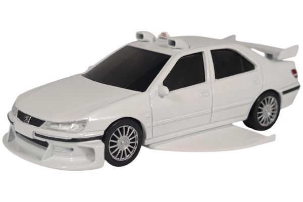 Norev Peugeot 406 Taxi 2 weiss 2000 - Jet Car 1:43