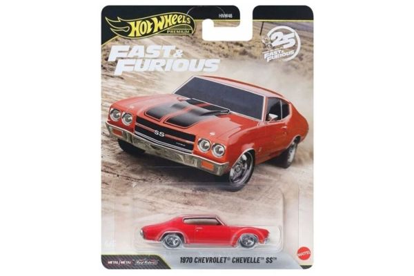 Hot Wheels HNW46-JHW73 Chevrolet Chevelle SS 1970 rot - Fast & Furious 4/5 1:64