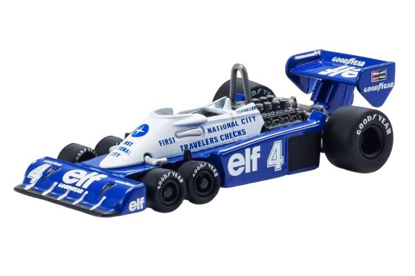 Kyosho Tyrrell P34 #4 blau/weiss 1977, 1:64