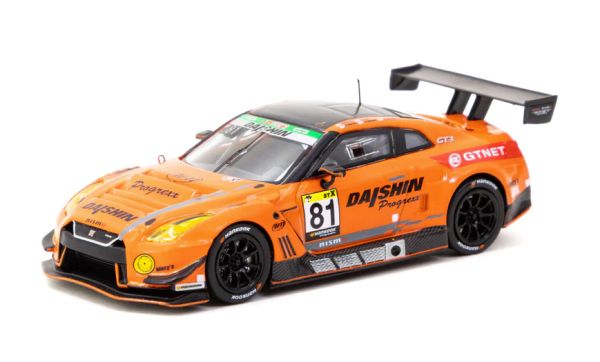 Tarmac T64-035-21ST81 Nissan GT-R NISMO GT3 "GTNET Motor Sports" 24 hours Fuji 2021 orange Maßstab 1