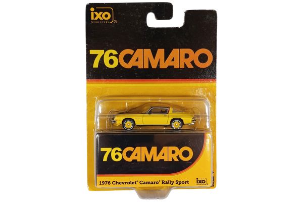 IXO America Chevrolet Camaro Rally Sport 1976 gelb/schwarz 1:64