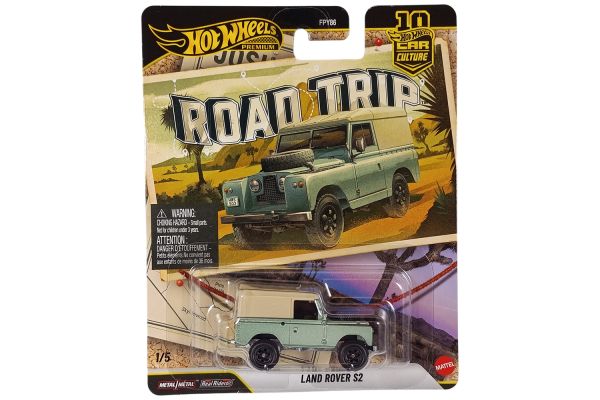Hot Wheels FPY86-JKF06 Land Rover Series II grün metallic - Road Trip 1/5