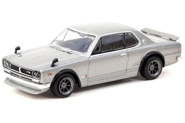 Tarmac Nissan Skyline 2000 GT-R (KPGC10) silber 1:64