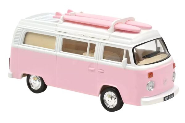 Norev VW T2b Camper Van rosa 1973 - Jet Car 1:43