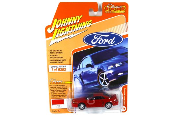 Johnny Lightning JLCG026B-3 Ford Mustang rot 2003 - Classic Gold 2021 R3 Maßstab 1:64 Modellauto