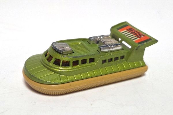 gebraucht! Matchbox No.72 Hovercraft grün metallic Lesney - leicht bespielt