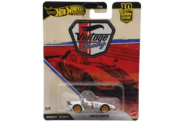 Hot Wheels FPY86-JKF26 Lancia Stratos weiss/grün/rot - Vintage Racing 5/5 1:64