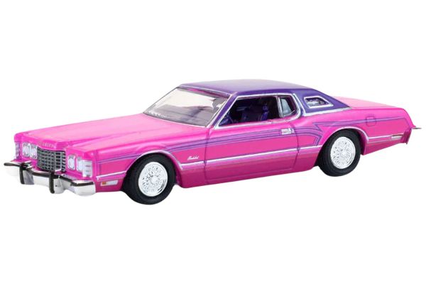 Greenlight 63080-E Ford Thunderbird Lowrider pink 1975 - California Lowriders 1:64