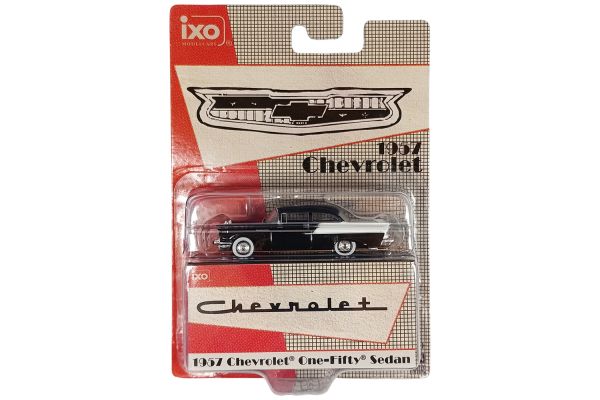 IXO America Chevrolet One-Fifty Sedan 1957 schwarz/weiss 1:64