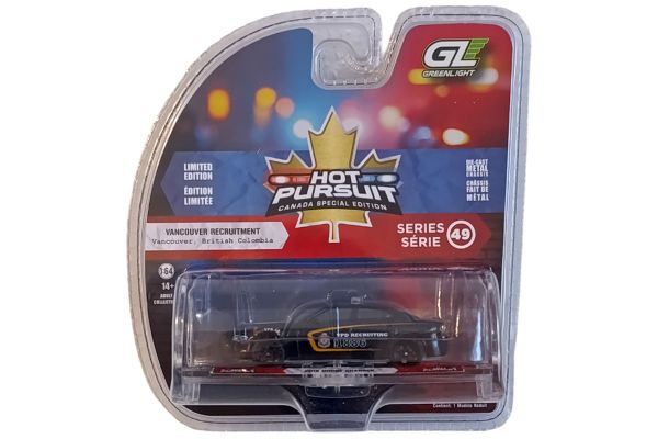 Greenlight 43065-C Dodge Charger Vancouver Recruitment schwarz 2018 - Hot Pursuit Canada 1:64