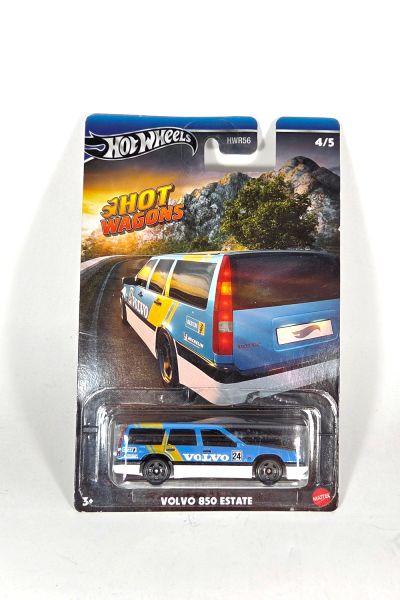 NOS! Hot Wheels HRR86 Volvo 850 Estate blau/weiss - Blister