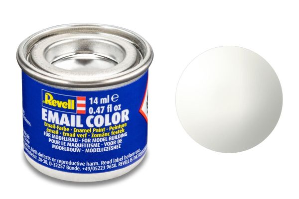 Revell 32104 weiß glänzend Email Farbe Kunstharzbasis 14 ml Dose