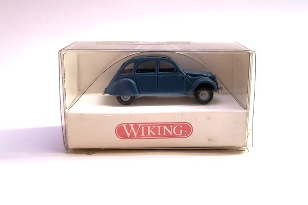 Wiking 8090120 Citroen 2CV blau Maßstab 1:87 Modellauto (NOS)
