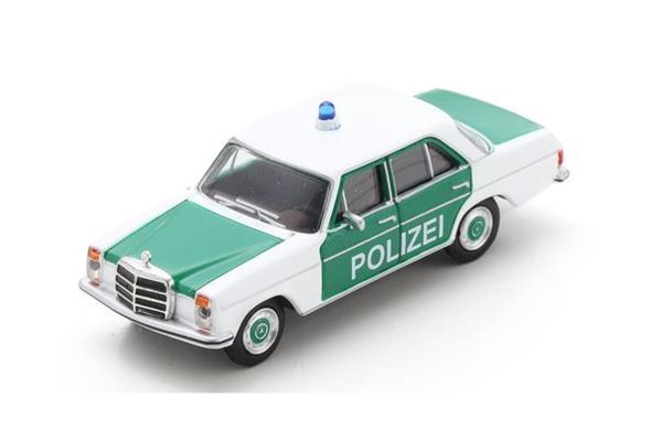 Schuco 452037400 Mercedes-Benz 200D /8 "Polizei" weiss/grün Maßstab 1:64 Modellauto