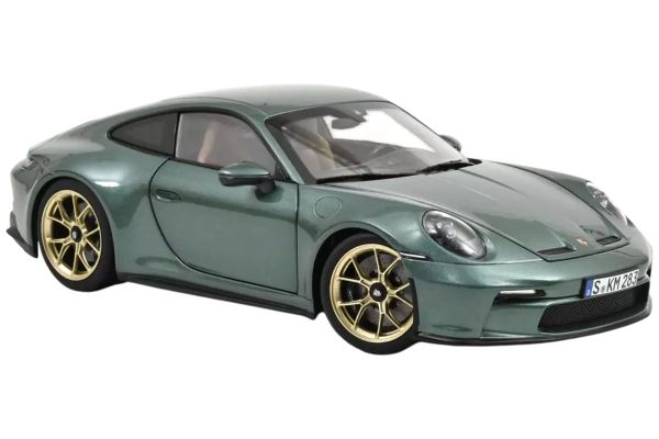 Norev Porsche 911 GT3 mit Touring Package grün metallic 2021 ,1:18
