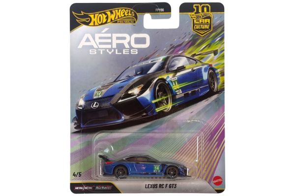 Hot Wheels FPY86-JKF35 Lexus RC F GT3 blau - Aerostyles 1:64