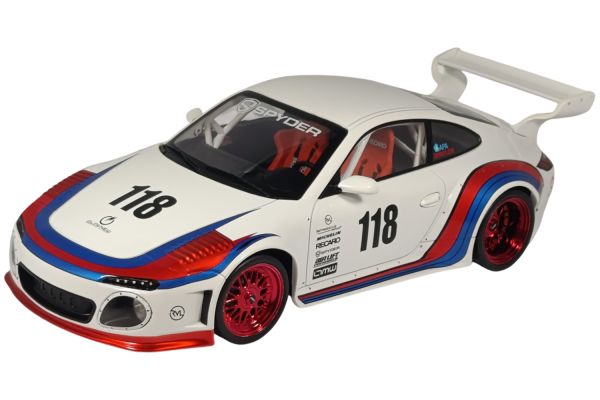 Modelcar Porsche 911 (997) RWB Old & New 2020 weiss/Dekor