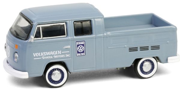 Greenlight 36110-D VW T2 Double Cab Pickup grau 1978 - V-Dub 1:64