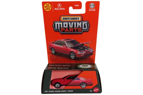 Matchbox FWD28-JHV39 Acura Legend Coupe 1991 rot - Moving Parts 2026 1:64