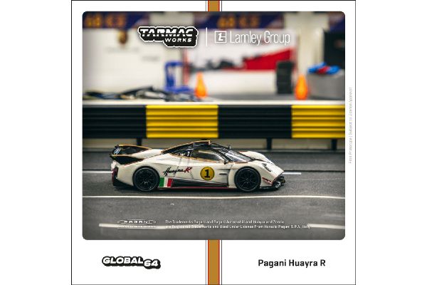 ***Tarmac T64G-TL035-WH Pagani Huayra R Benny Lamley Special Edition Maßstab 1:64 Modellauto