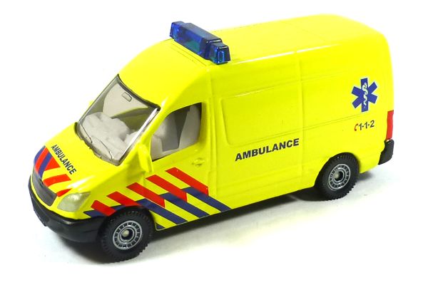 Siku 0805-003 Mercedes Benz Sprinter "Ambulance" gelb Krankenwagen Niederlande (Blister)