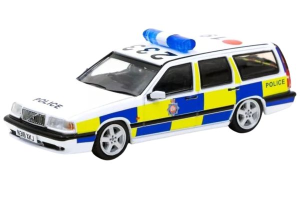Tarmac Volvo 850 Estate Police weiss/blau/gelb 1:64