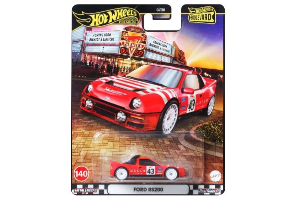 Hot Wheels GJT68-JBL29 Ford RS200 rot - Boulevard #140 1:64