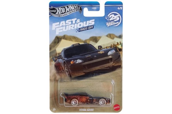 Hot Wheels HNR88-JKX18 Honda S2000 schwarz - Fast & Furious 4/5