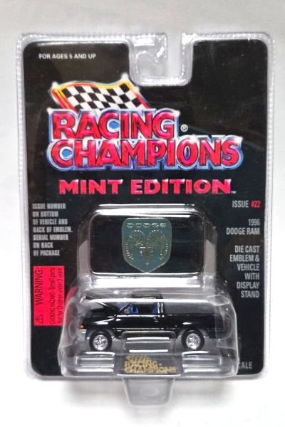 NOS! Racing Champions 08100-08107 Dodge RAM schwarz 1996 - Mint 1:64 - Blister