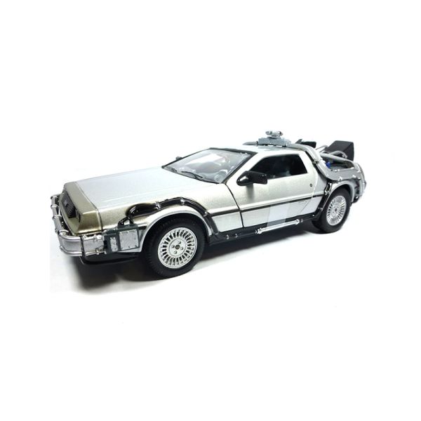 Welly 22441 DeLorean "Back to the Future II" silber Maßstab 1:24 Modellauto