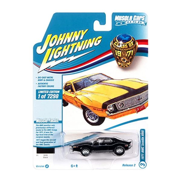 Johnny Lightning JLMC026A-3 AMC Javelin AMX schwarz 1971 - Muscle Cars USA 2021 R2 Maßstab 1:64 Mode