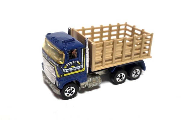 gebraucht! Hot Wheels Ford Coe blau 1981 Sunset Trucking - fast wie neu
