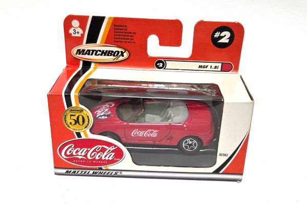 NOS! Matchbox 92353 MGF 1.8i rot Coca Cola ca. 1:64 OVP