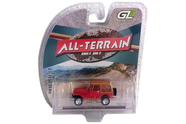 Greenlight 35310-E Jeep CJ-7 Laredo rot 1980 - All-Terrain Series 1:64