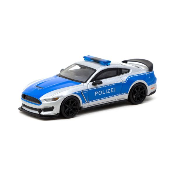Tarmac T64G-011-GP Ford Mustang Shelby GT350R "Polizei" silber/blau Maßstab 1:64