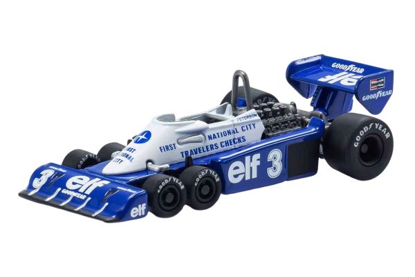 Kyosho Tyrrell P34 #3 blau/weiss 1977, 1:64