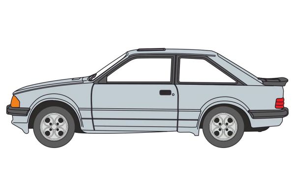 ***Oxford 76XR008 Ford Escort MkIII (XR3i) grau metallic 1981 Maßstab 1:76 Modellauto