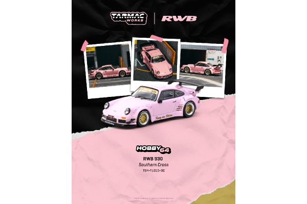 ***PREORDER Tarmac Porsche 911 RWB (930) Southern Cross rosa