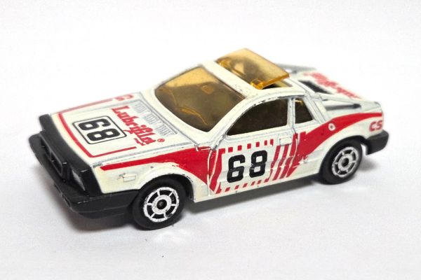 gebraucht! Majorette No.285 Lancia Montecarlo weiss #68 Lubrifilm 1:50 - leicht bespielt