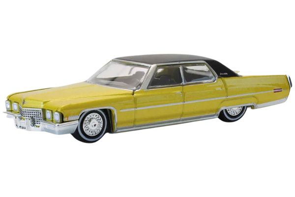 Greenlight 63080-C Cadillac Sedan Deville Lowrider gold metallic 1971 - California Lowriders 1:64